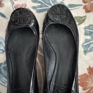 Tory Burch Black Flats
